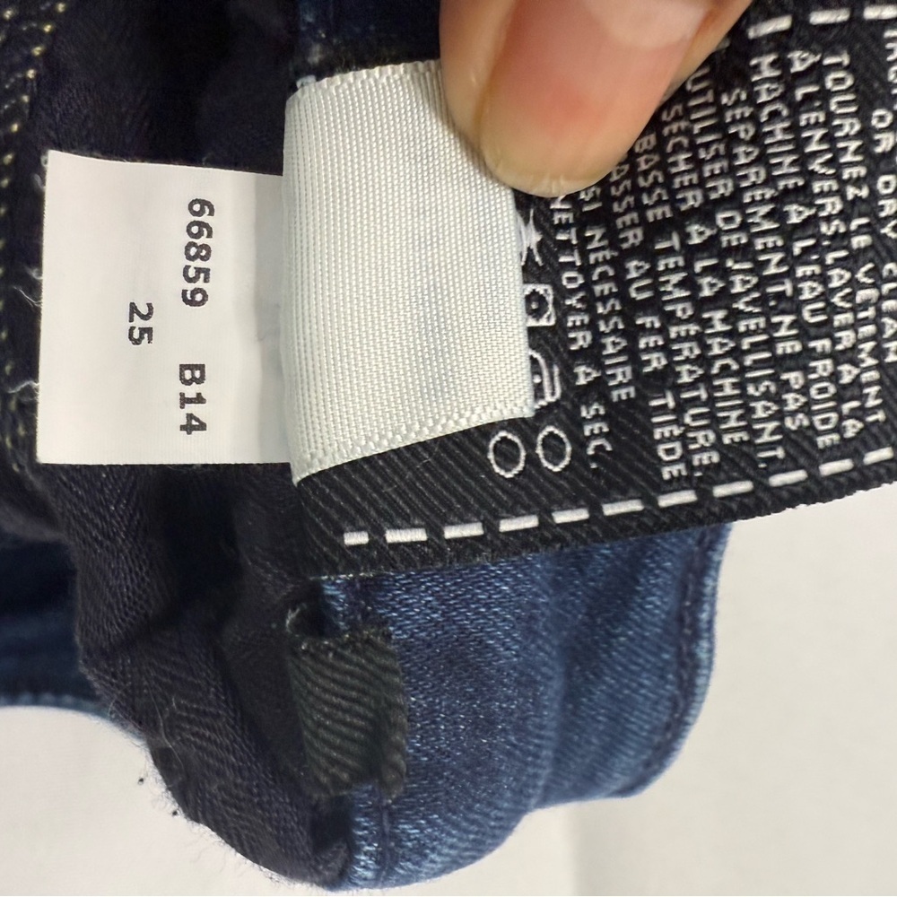 7 For All Mankind Blue Skinny Jeans with Classic Indigo Hue - Picture 8 of 9